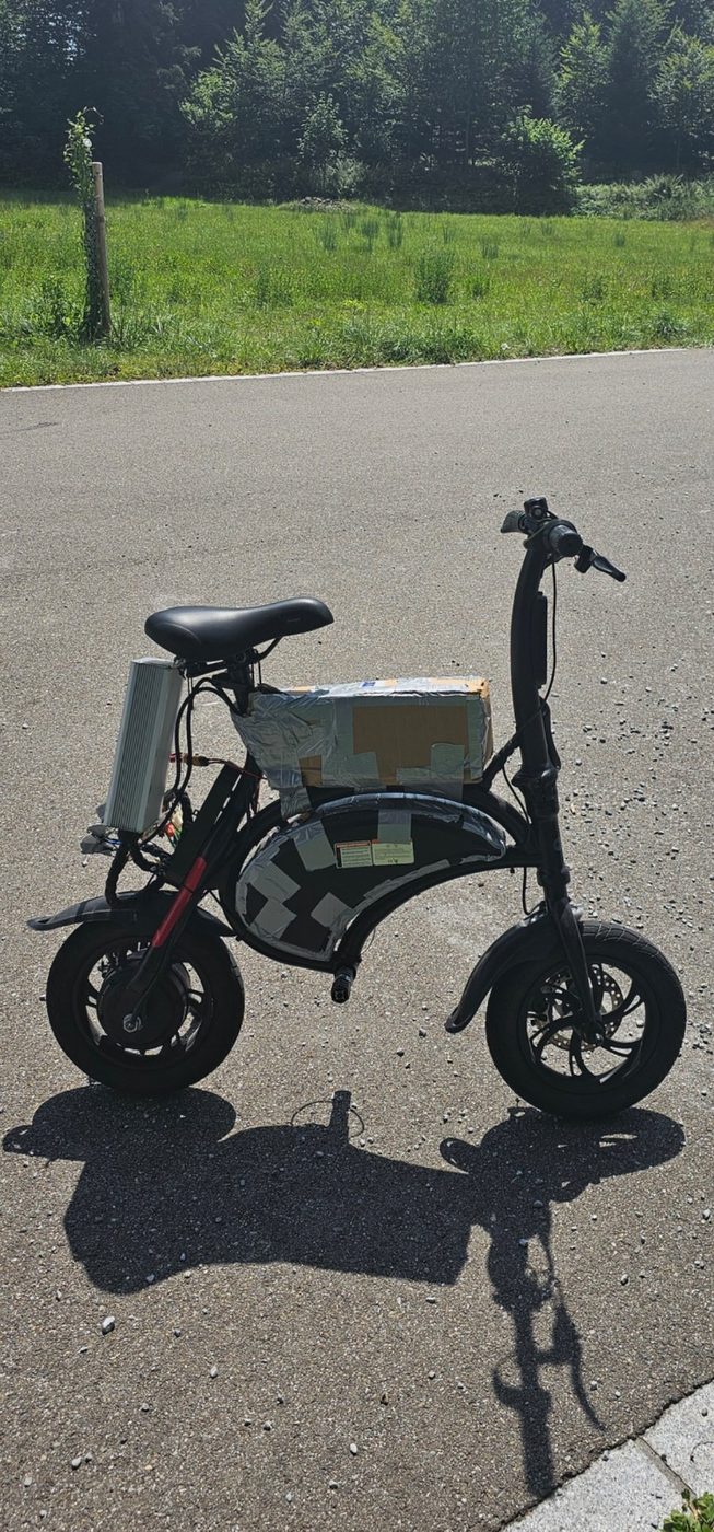 Projekt Velöli — umgebautes Mini-Velo mit Eigenbau-Akkupack